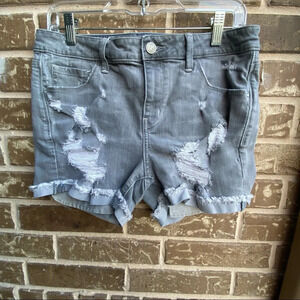 Treasure & Bond distressed midi shorts, size 28
